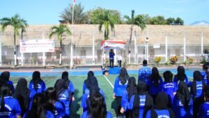 100 Warga Binaan lapas Banyuqangi sebagai peserta upacara