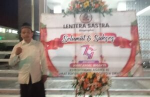 Syafaat, Ketua Yayasan Lentera Sastra Banyuwangi