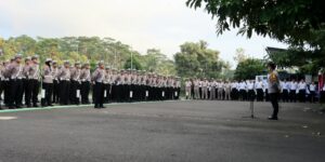 Personil polresta Banyuwangi 