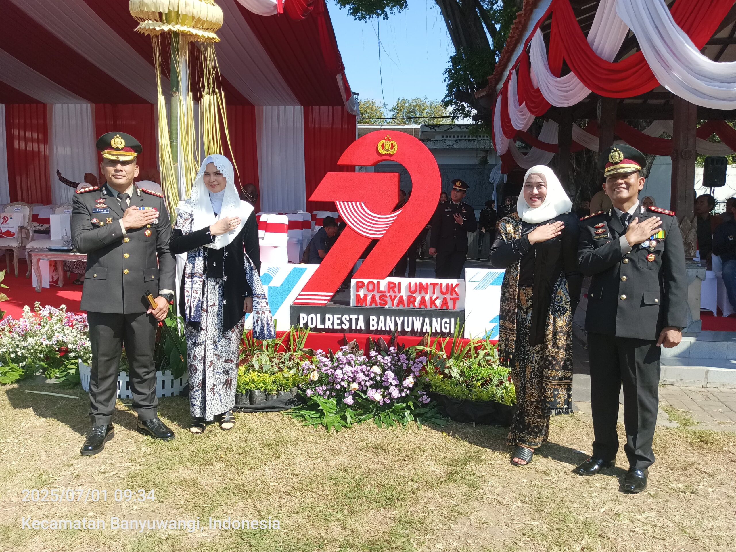 Kapolresta Banyuwangi bersama Wakapolresta