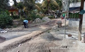 Pavingisasi di Blimbingsari Tanpa Papan Nama, Diduga Proyek Siluman,  FRB : Dinas Jangan Tutup Mata