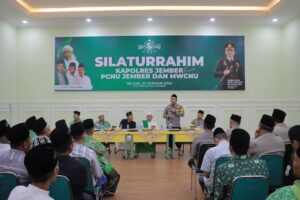 Tingkatkan Sitkamtibmas Yang Aman Kondusif, Kapolres Jember Silahturahmi Bersama PCNU dan MWC NU