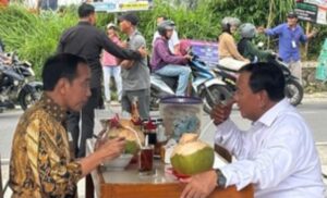 Presiden Jokowi dan Prabowo Harmonis, Makan Bakso Bersama