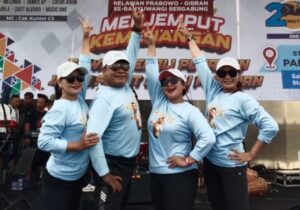 Trend Kampanye Pemilu 2024 di Banyuwangi, Lebih Semarak dengan Senam Bersama Instruktur Profesional