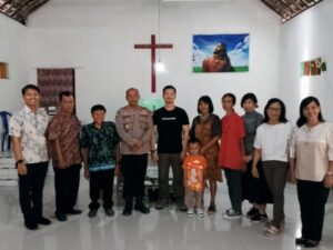 Cooling System Pasca Coblosan Pemilu, Polres Magetan Sambang Jemaat Gereja di Minggu Kasih
