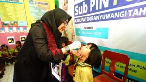 Capaian Vaksinasi Polio di Banyuwangi Capai 63 Persen, pada Hari Ketiga Putaran Kedua