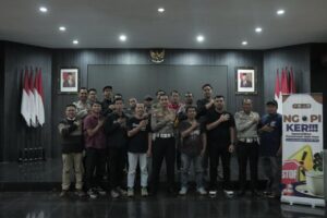 ‘Ngopi Ker’ Bersama Awak Media, Polresta Malang Kota Bahas Solusi Atasi Balap Liar
