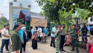 Upaya Stabilisasi Harga Beras Satgas Pangan Polres Magetan bersama Bulog Gelar Operasi Pasar