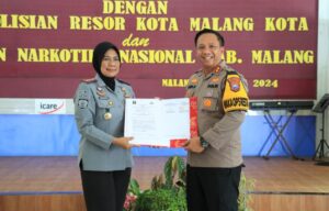 Perkuat Sinergitas, Polresta Malang Kota, BNN dan Lapas Perempuan Kelas IIA Tanda Tangani MoU