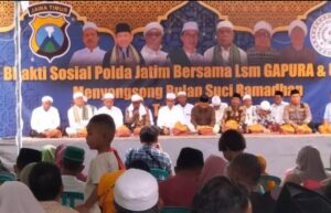 Sambut Ramadhan Polda Jatim Gandeng LSM Gapura dan Ulama Gelar Istighosah di Pamekasan