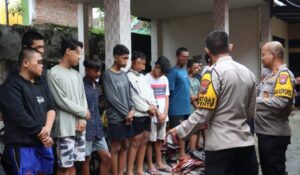 Polres Mojokerto Kota Amankan Puluhan Remaja Diduga Akan Perang Sarung