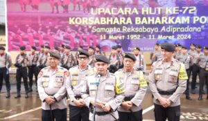 Kabaharkam Polri Sampaikan 7 Pesan pada Peringatan HUT ke – 72 Korsabhara Baharkam Polri