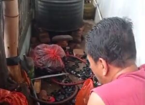 Warga bersama Dinas Damkar Banyuwangi, Berhasil Padamkan Kebakaran Rumah di Gambiran