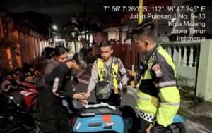 Ramadhan Kondusif, Tim “Pos Onta” Malang Kota Amankan Puluhan Motor Balap Liar