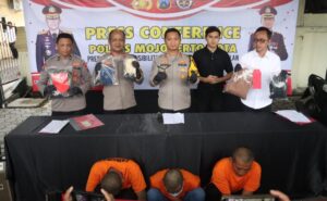 Polres Mojokerto Kota Berhasil Amankan Komplotan Pelaku Curanmor yang Beraksi di 15 TKP