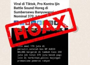 Polresta Banyuwangi Menyelidiki Akun Penyebar Berita Bohong, Tentang Polisi Terima Suap terkait Battle Sound