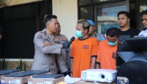 Polres Malang Berhasil Amankan Dua Tersangka Spesialis Pembobol Sekolah saat Libur Lebaran
