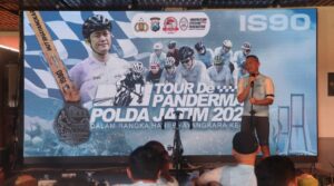 Sambut Hari Bhayangkara ke – 78 Polda Jatim Gelar Balap Sepeda Tour de Panderman