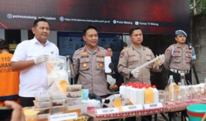 Polres Malang Berhasil Bongkar Pabrik Narkoba Rumahan Diduga Dikendalikan Napi dari Lapas