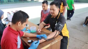 Bhakti Kesehatan Polres Kediri Gelar Donor Darah Bantu PMI