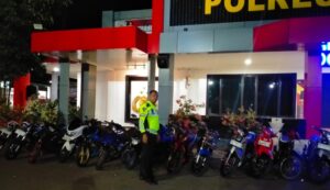 Patroli Malam Polres Ponorogo Berhasil Amankan 20 Pelaku Balap Liar