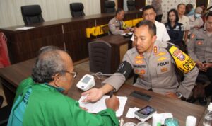 Peringati May Day, Polres Kediri Kota Gelar Donor Darah Bersama Serikat Pekerja