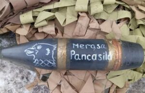 Tentara Rusia Melukis Burung Garuda Pancasila, di Munisi MLRS untuk Serangan di Ukraina