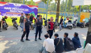 Puluhan Polisi Patroli Cegah Konvoi Kelulusan Sekolah di Jombang