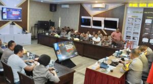 Rakor Kesiapan Pengamanan Polresta Banyuwangi, Melalui Daring Dipimpin KABAHARKAM POLRI