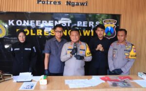 Polres Ngawi Berhasil Ungkap Kasus Tipu Gelap Cokat Roka, 3 Residivis Diamankan