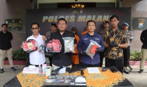 Polres Malang Berhasil Bongkar Peredaran Narkoba Jaringan Lapas, 2 Kilogram Ganja Disita