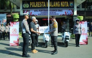 Polresta Malang Kota Kerahkan Polwan, Dalam Patroli Srikandi Makota Usung Konsep Go Green