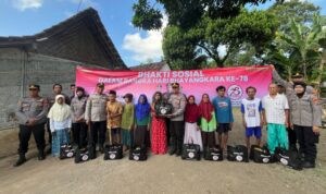 Menyambut Hari Bhayangkara ke-78, Polresta Banyuwangi Gelar Kegiatan Bakti Sosial