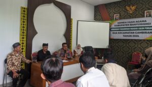 KUA Gambiran Adakan BINWIN Mandiri, Kapolsek Berpesan Bahaya Judi Online