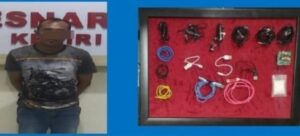 Polisi Berhasil Tangkap Pelempar Narkoba ke Lapas Kelas II Kediri yang Terekam CCTV