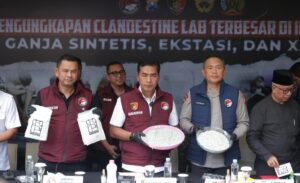 Polri Berhasil Bongkar Pabrik Narkoba di Malang Berkedok Kantor EO