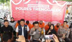 Polres Trenggalek Berhasil Amankan Komplotan Pencuri Special Toko Emas Lintas Provinsi