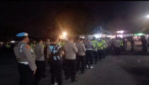 Sah-Sahan Warga PSHT memasuki malam ketiga, Polresta Banyuwangi laksanakan Apel Gelar Pengamanan