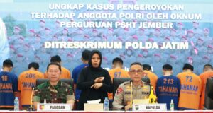 Polda Jatim Tetapkan 13 Oknum Pendekar PSHT Jember, Sebagai Tersangka Pengeroyokan Polisi saat Patroli