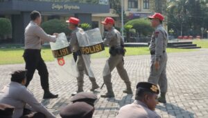 Polres Mojokerto Maksimalkan Latihan Dalmas Siap Kawal Tahapan Pilkada 2024