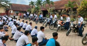 Polres Tulungagung Amankan Puluhan Motor Milik Pelajar yang Diduga Akan Tawuran