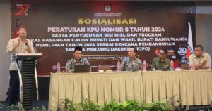 KPU Banyuwangi Gelar Sosialisasi Peraturan dan Penyusunan Visi Misi Calon Bupati dan Wakil Bupati 2024
