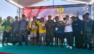 Lomba Perahu Layar Tradisional, Sukses Semarakkan HUT Lanal Ke-53 Tahun 2024
