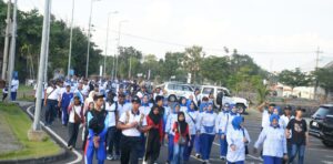 Meriahkan HUT Ke-53, LANAL Banyuwangi Gelar Jalan Sehat & Family Game