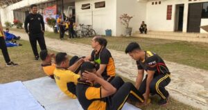 Bag SDM Polresta Banyuwangi Melaksanakan Tes Kesamaptaan Jasmani Periode II Tahun 2024