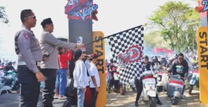 Kapolresta Banyuwangi lepas Bikers Vespa Jawa-Bali