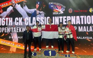 Dua Anggota Polres Probolinggo Kota Ukir Prestasi Pada Kejuaraan Taekwondo Championship Malaysia 2024