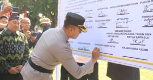Polres Kediri Kota Gelar Deklarasi Damai Wujudkan Pilkada 2024 Sejuk dan Kondusif
