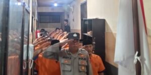 Momentum Hari kemerdekaan RI ke-79, Tahanan Polresta Banyuwangi Peringati Detik- Detik Proklamasi dengan Khidmat