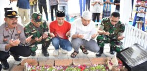 Peringati HUT RI ke-79, Dandim 0825 Banyuwangi Resmikan Renovasi Petilasan Makam Sayu Wiwit di Parangharjo
